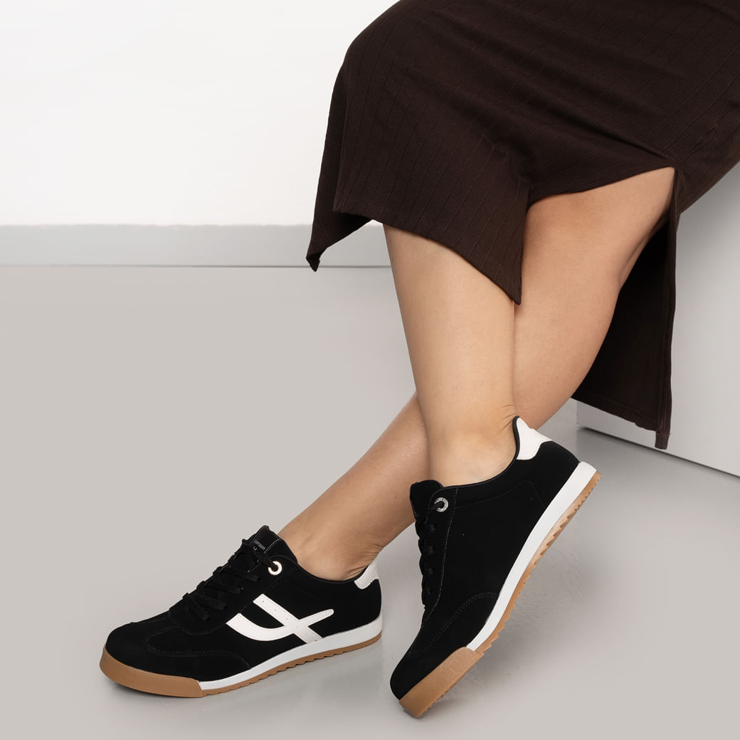 Via Marte Tenis Casual 237003-01 preto-preto9